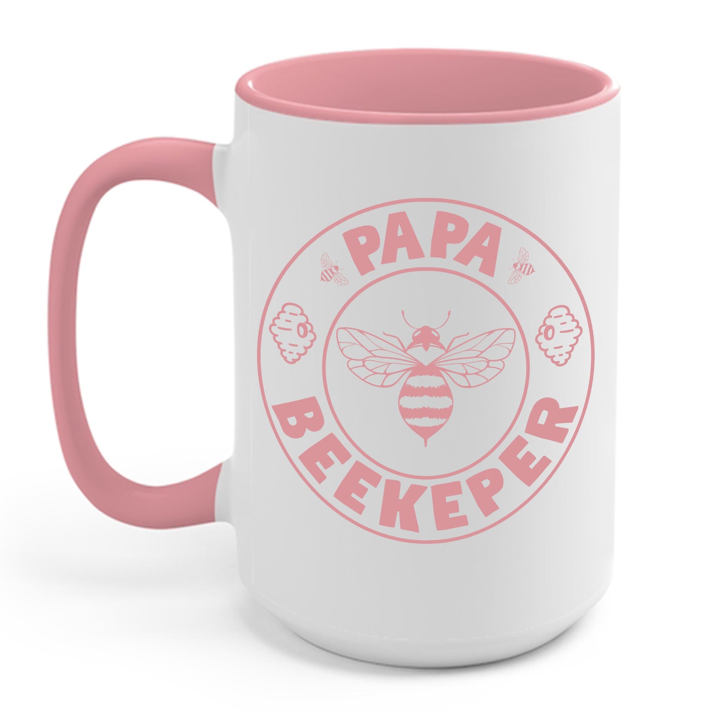 Papa Beekeeper Bee Whisperer Distressed Retro Beekeeping Coffee Mug For Men Women