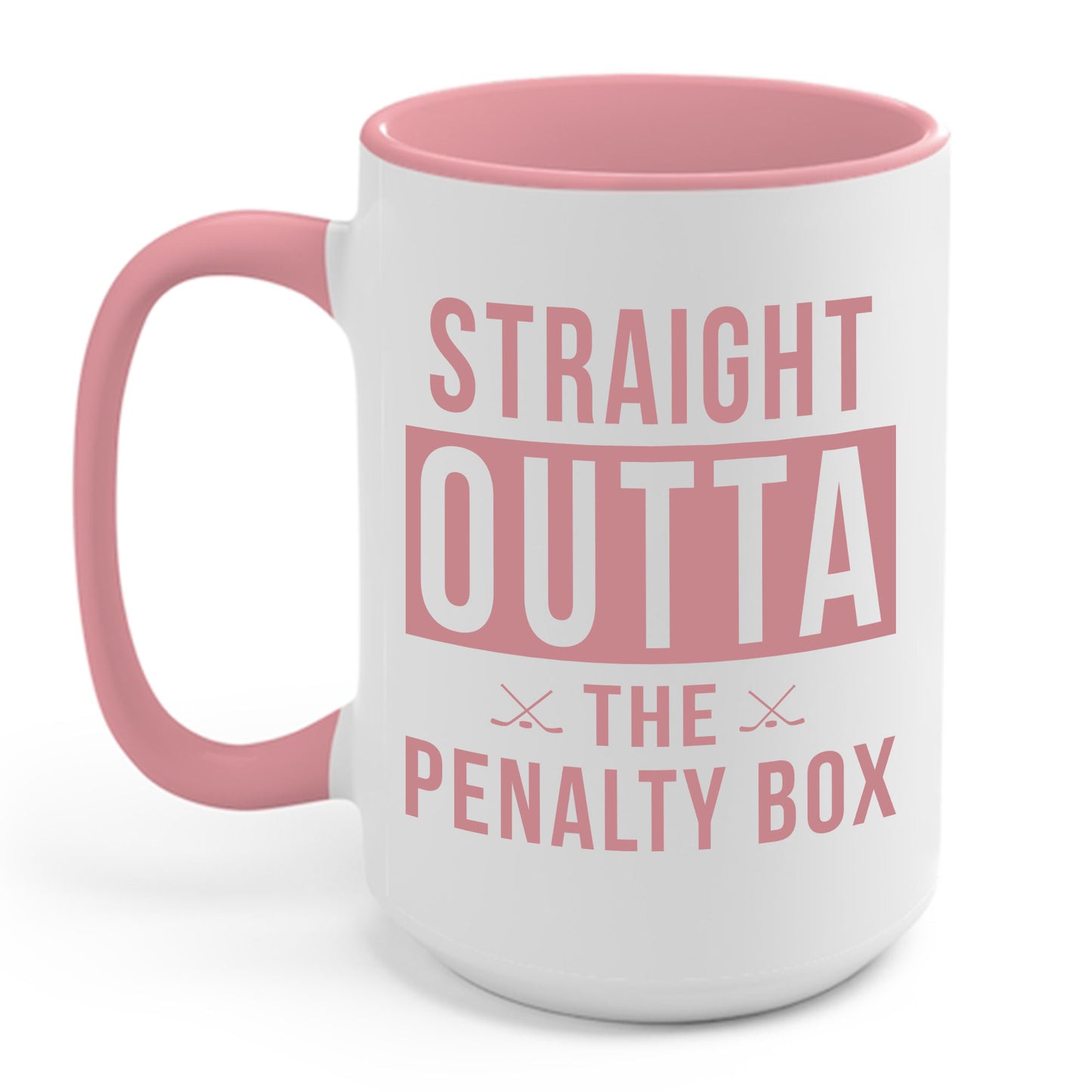 Funny Ice Hockey Straight Outta Penalty Box Coffee Mug For Men Women