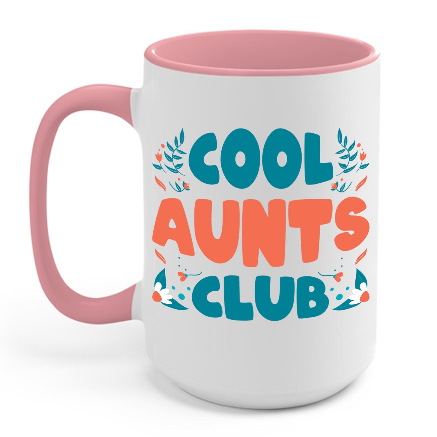 Cool Aunts Club Groovy Retro Smile Aunt Auntie Funny Mother's Day Coffee Mug