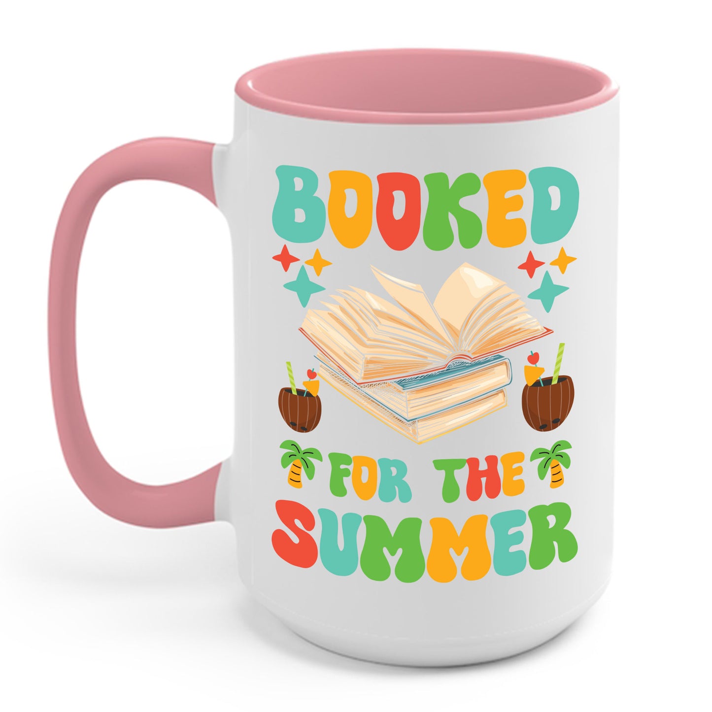 Funny Booked for the Summer Bookish Book Lover Coffee Mug For Men Women Kids