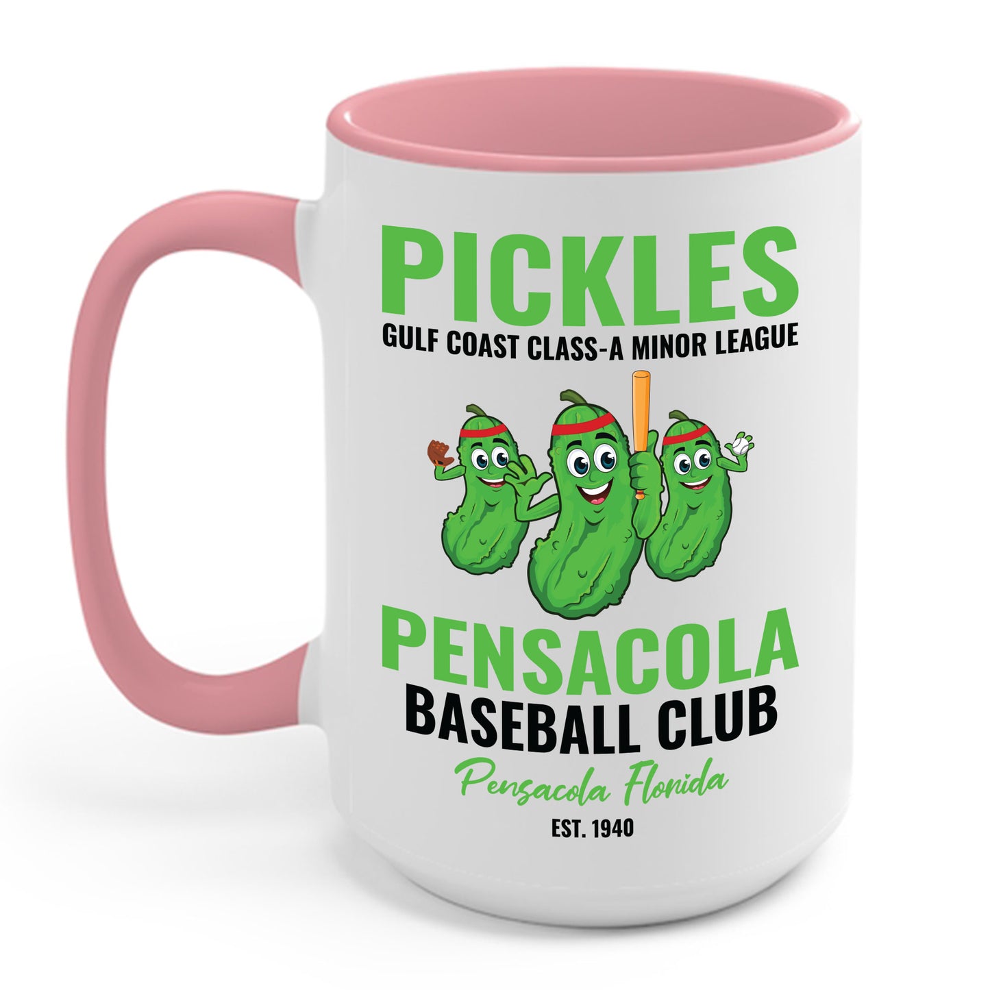 Funny Pensacola Pickles Minor League Retro Baseball Team Coffee Mug For Men Women