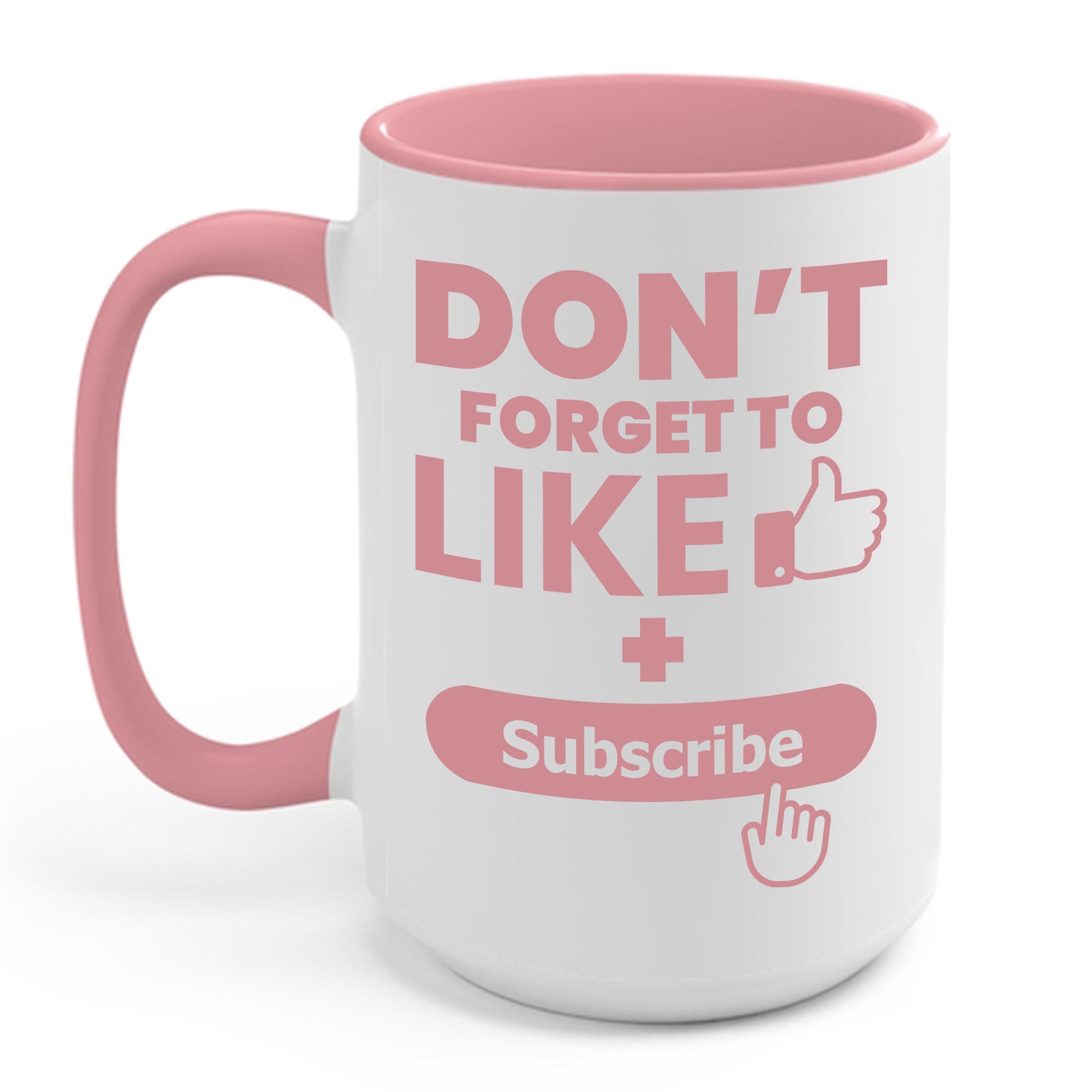 Social Media Influencer Like and Subscribe Coffee Mug For Men Women YouTuber