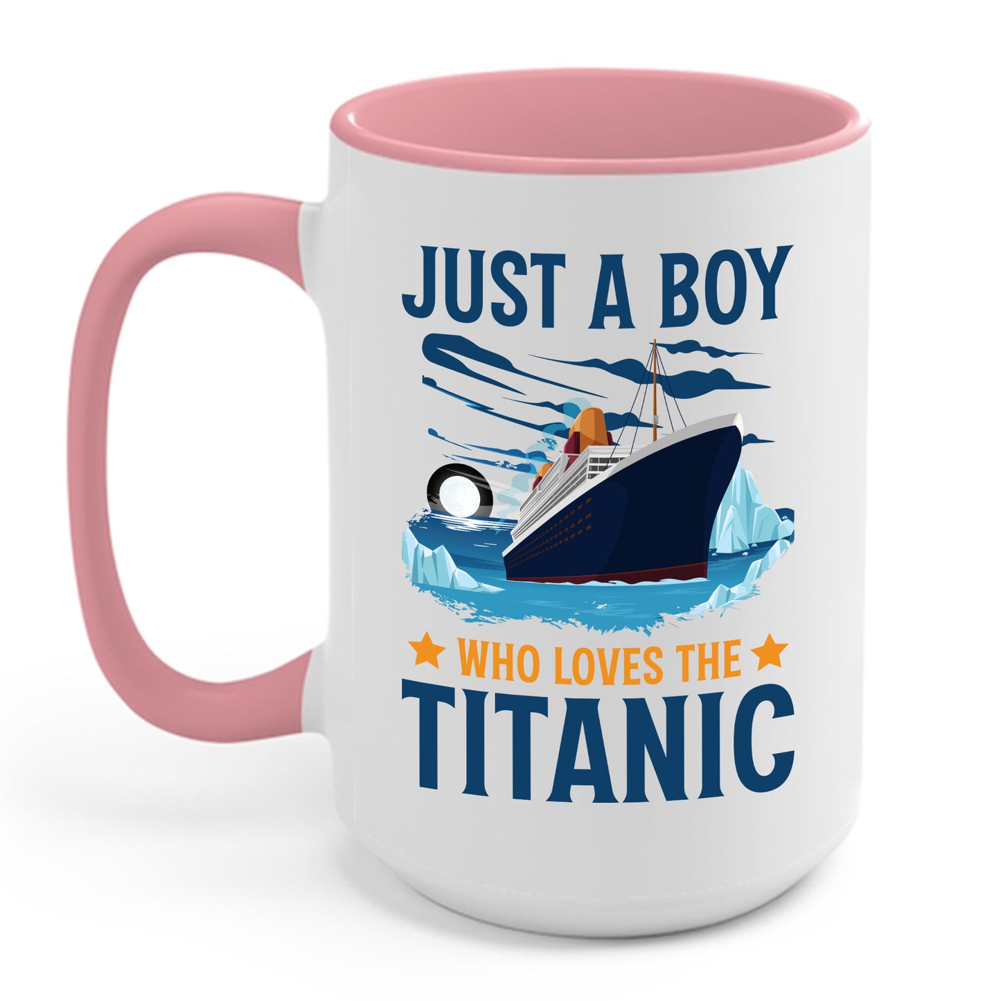 Just A Boy Who Just Loves The Rms Titanic Cruise Ship Coffee Mug For Men Women