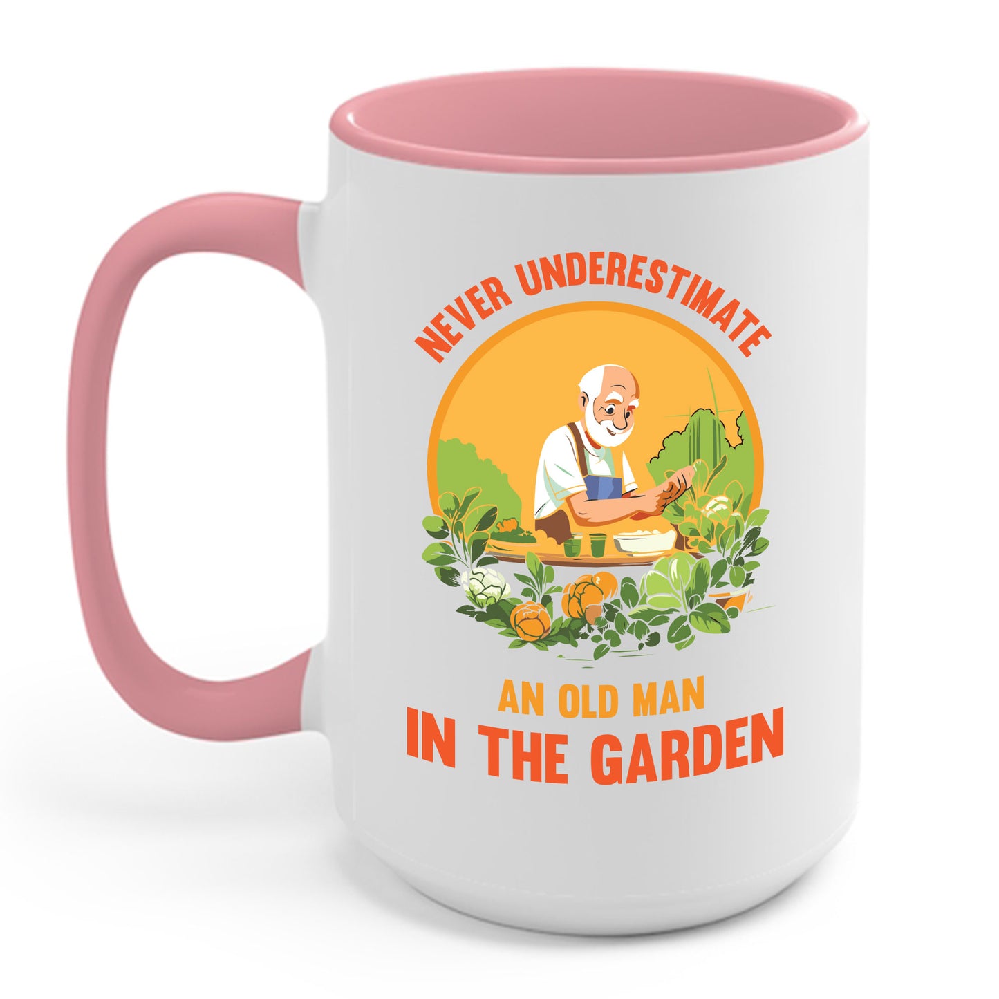 Funny Never Underestimate Gardener Gardening An Old Man In The Garden Plant Coffee Mug