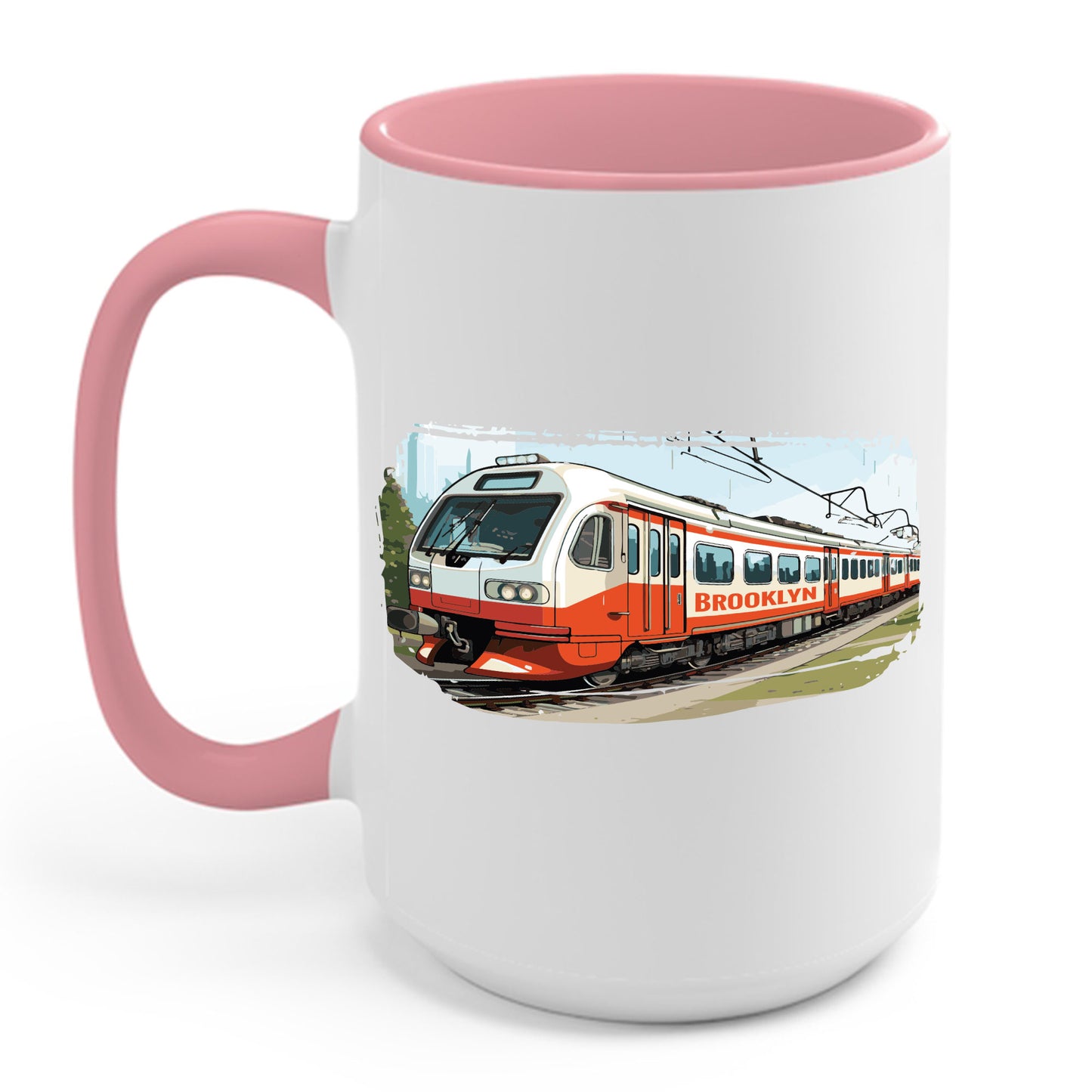 Brooklyn Subway Vintage Train New York City USA Coffee Mug For Men Women