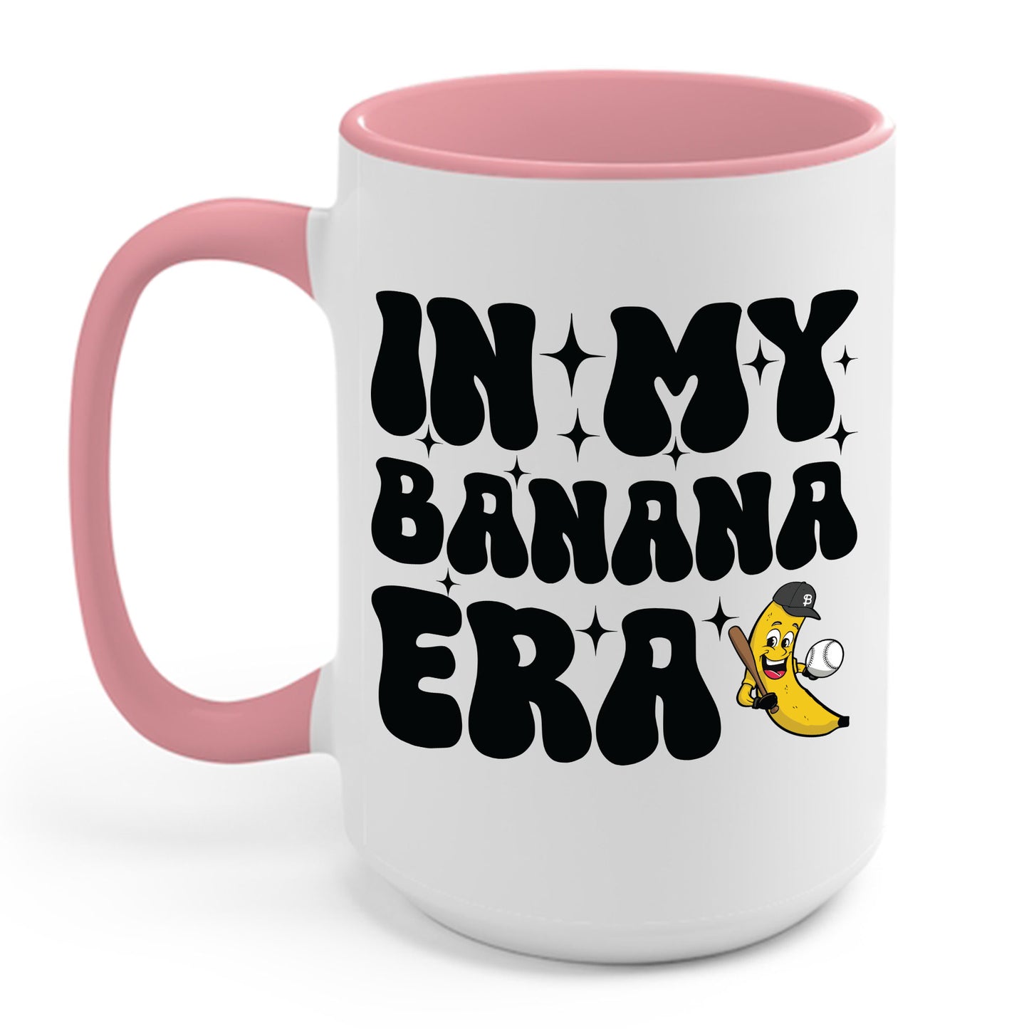 Funny In My Bananas Era Fruit Lover Baseball Player Coffee Mug For Men Women