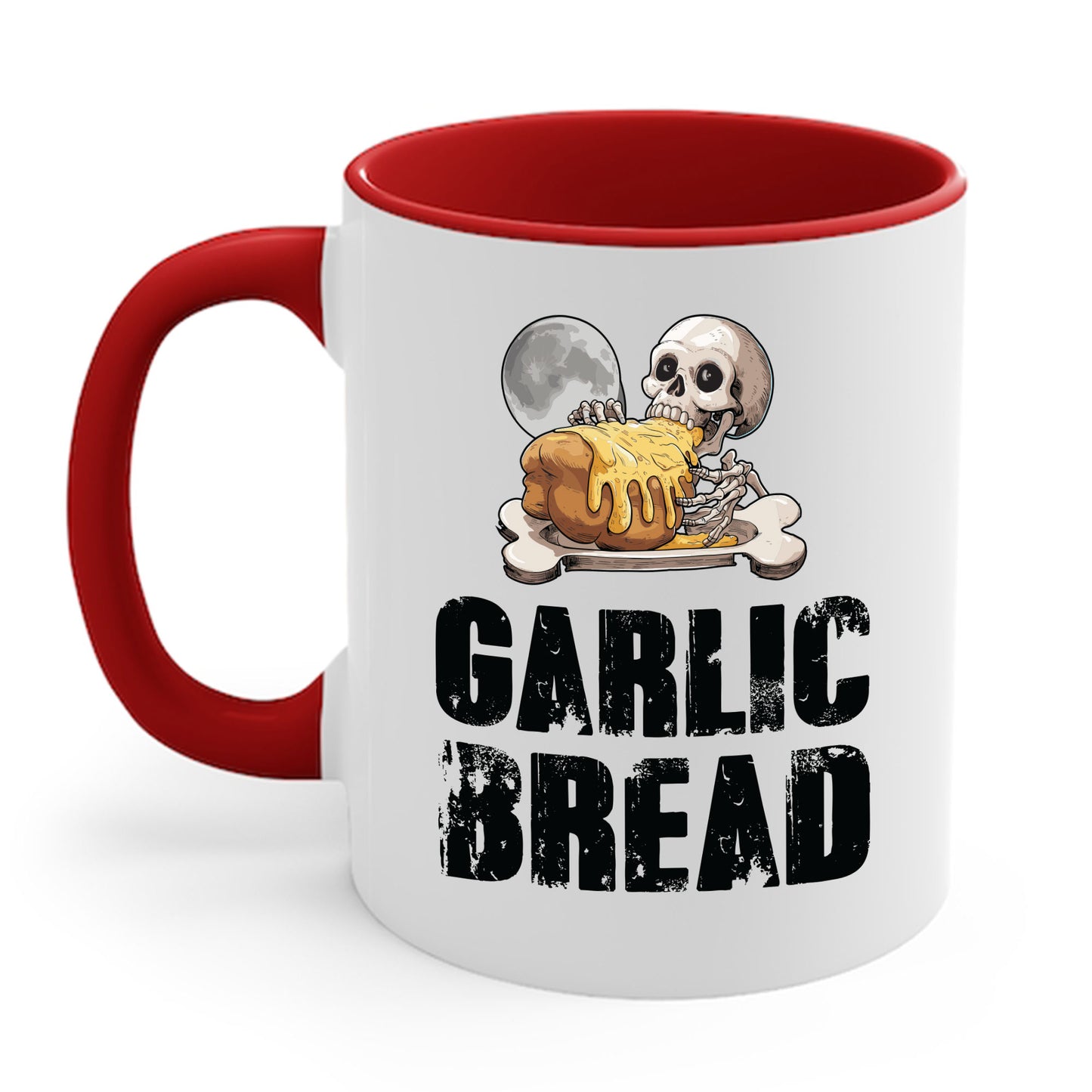 Garlic Bread Skeleton Funny Tees Foodie Food Lovers Coffee Mug For Men Women