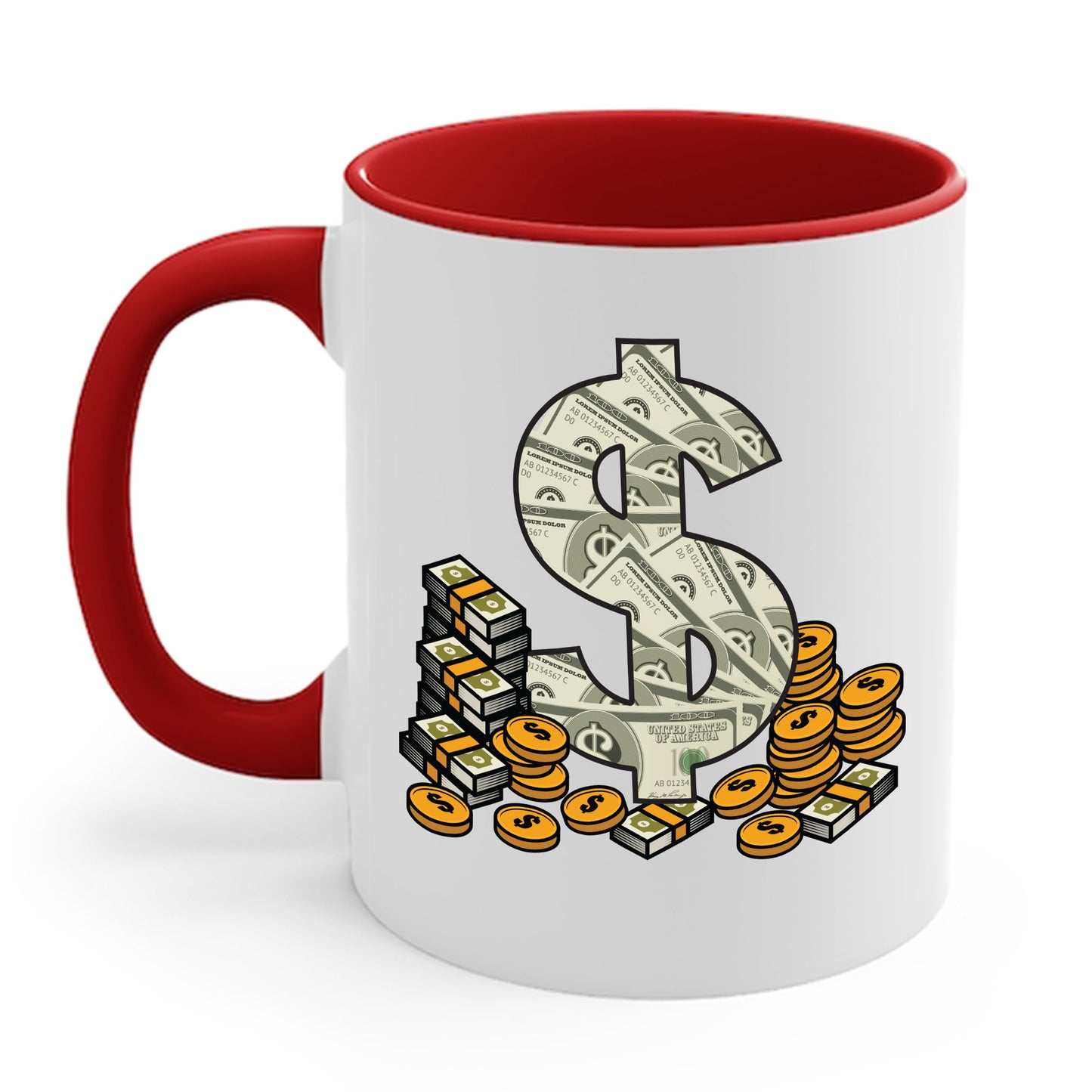 Cool As Dollar Bill Dollar Sign $$ Gift Coffee Mug For Men Women