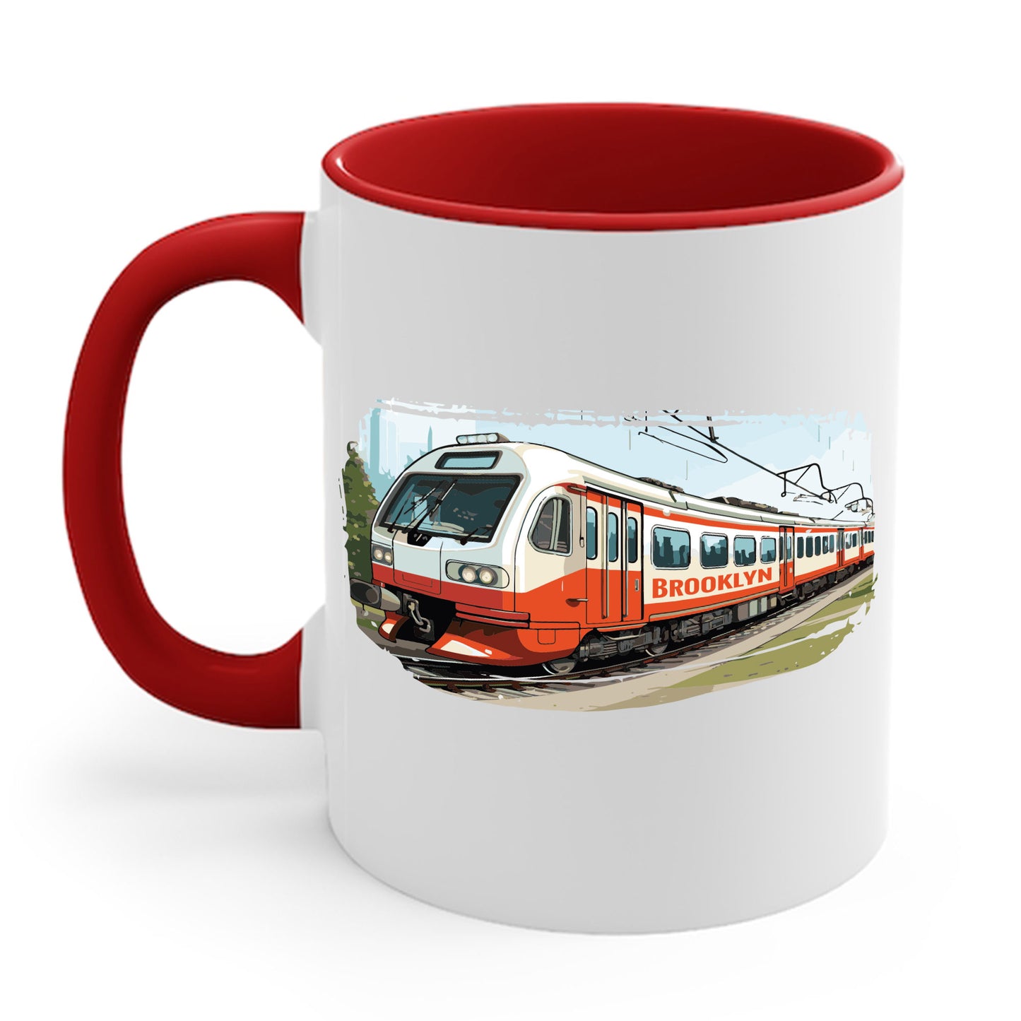 Brooklyn Subway Vintage Train New York City USA Coffee Mug For Men Women