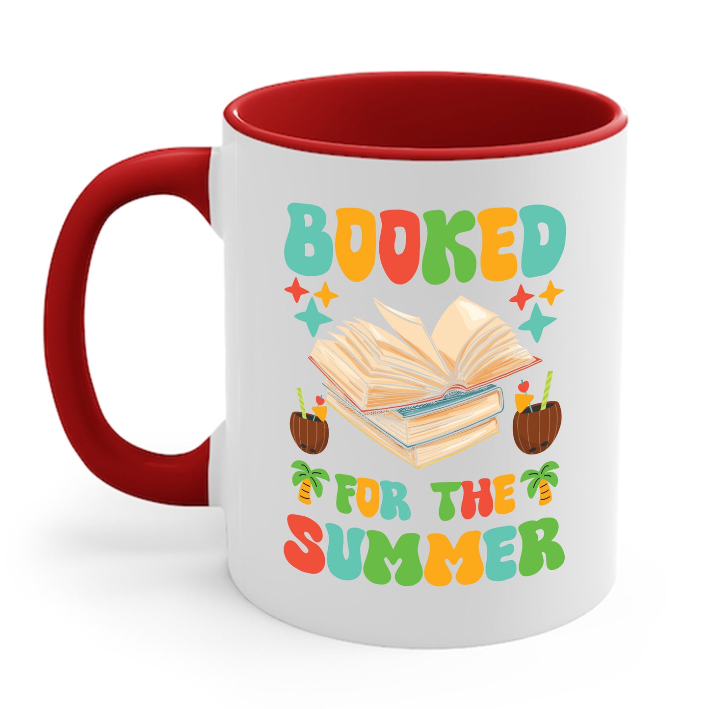 Funny Booked for the Summer Bookish Book Lover Coffee Mug For Men Women Kids