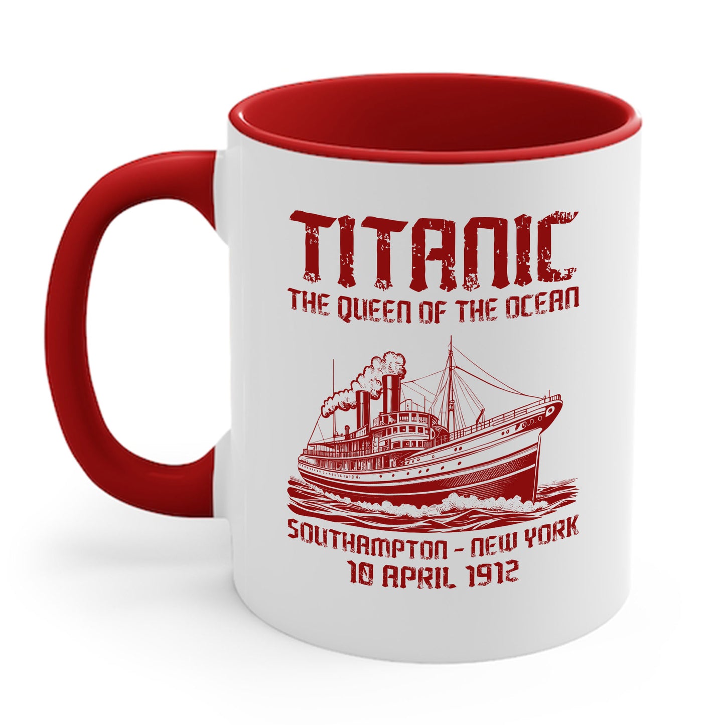 Vintage RMS Titanic 1912 Distressed Sea Sailing Ship Ocean Coffee Mug For Men Women