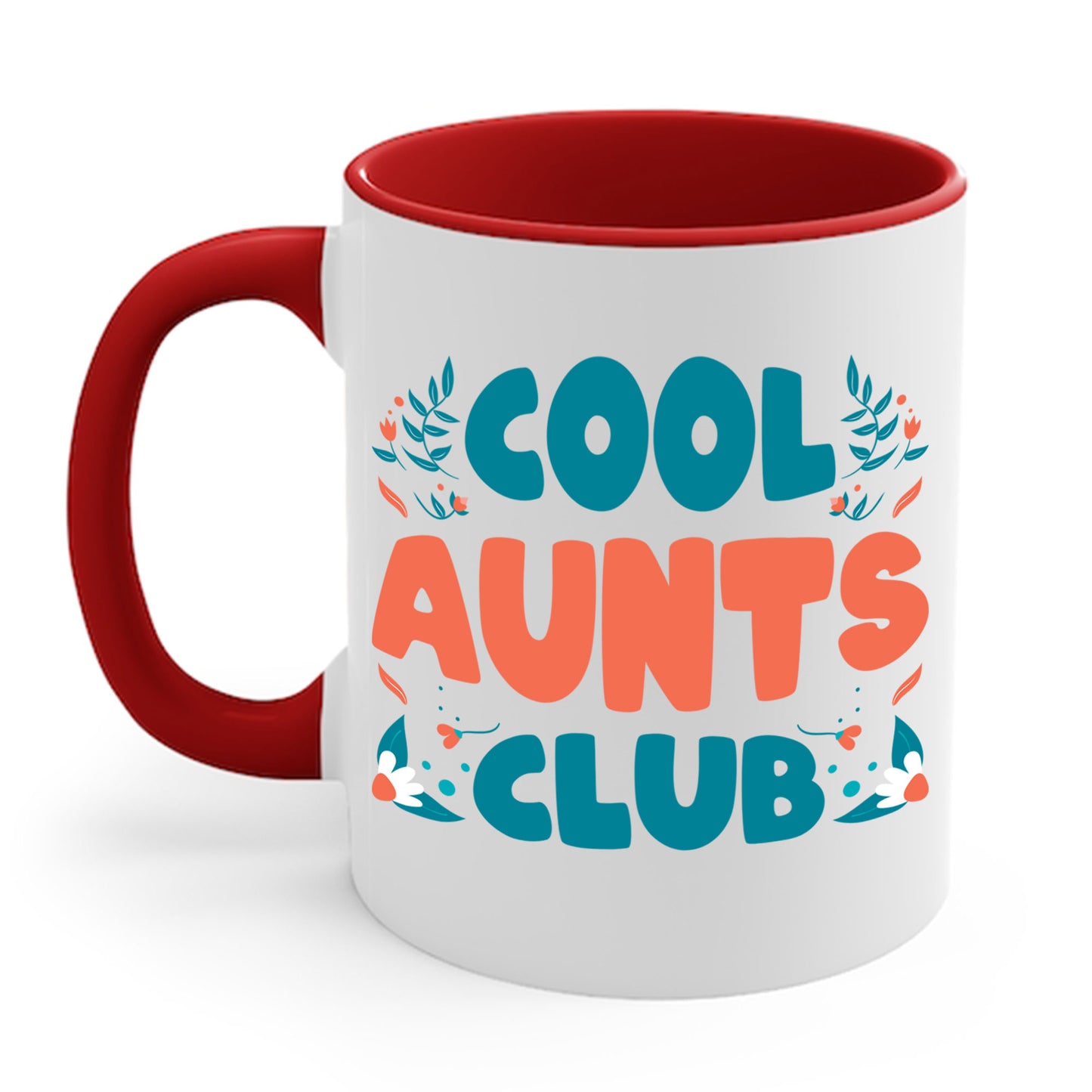 Cool Aunts Club Groovy Retro Smile Aunt Auntie Funny Mother's Day Coffee Mug