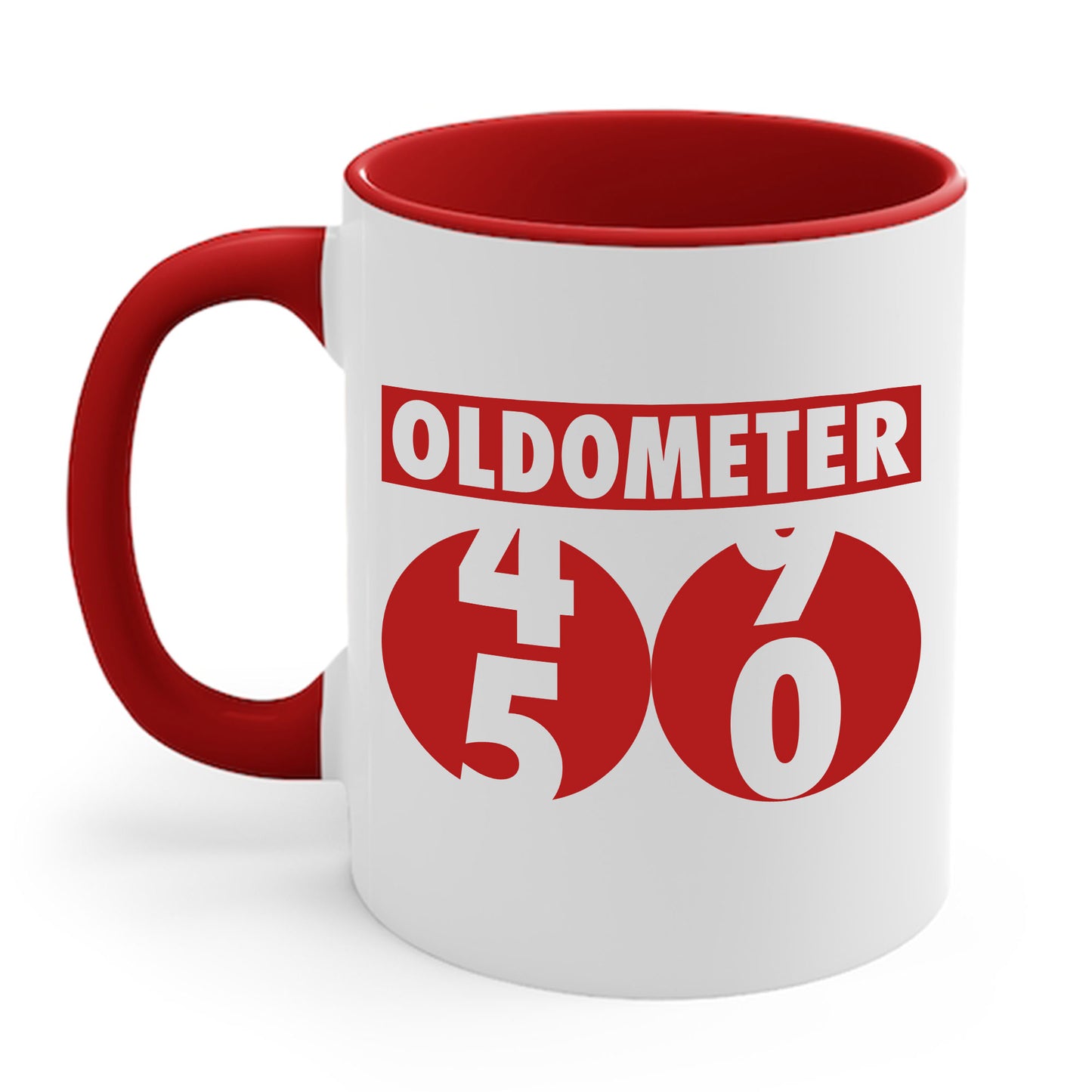 Funny Oldometer Odometer 50th Birthday Gift 50 yrs Old Joke Coffee Mug For Men Women