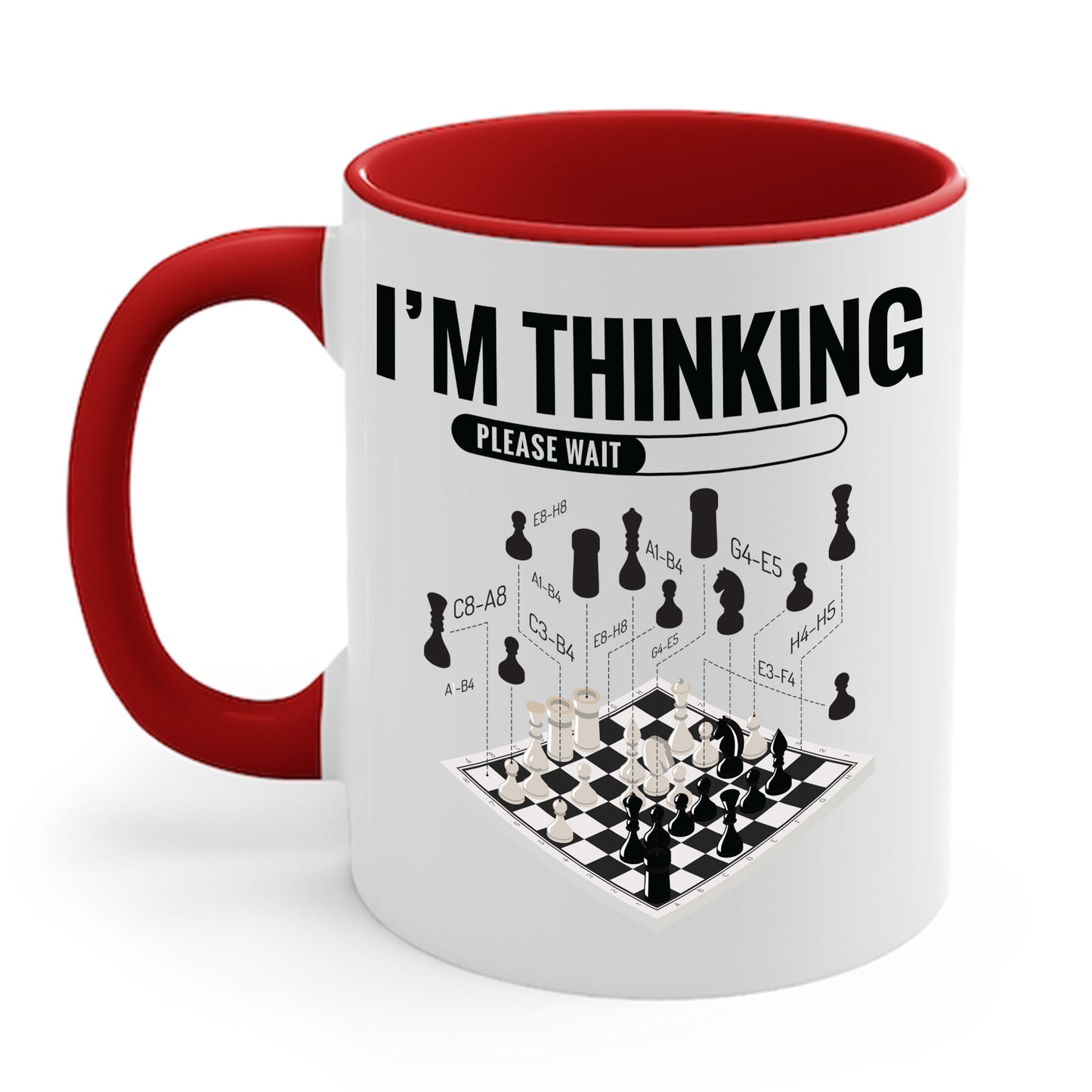 I'm Thinking Chess Funny Chess Player Playing Coffee Mug For Men Women