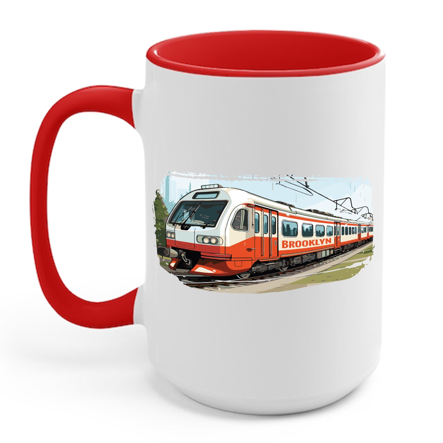 Brooklyn Subway Vintage Train New York City USA Coffee Mug For Men Women