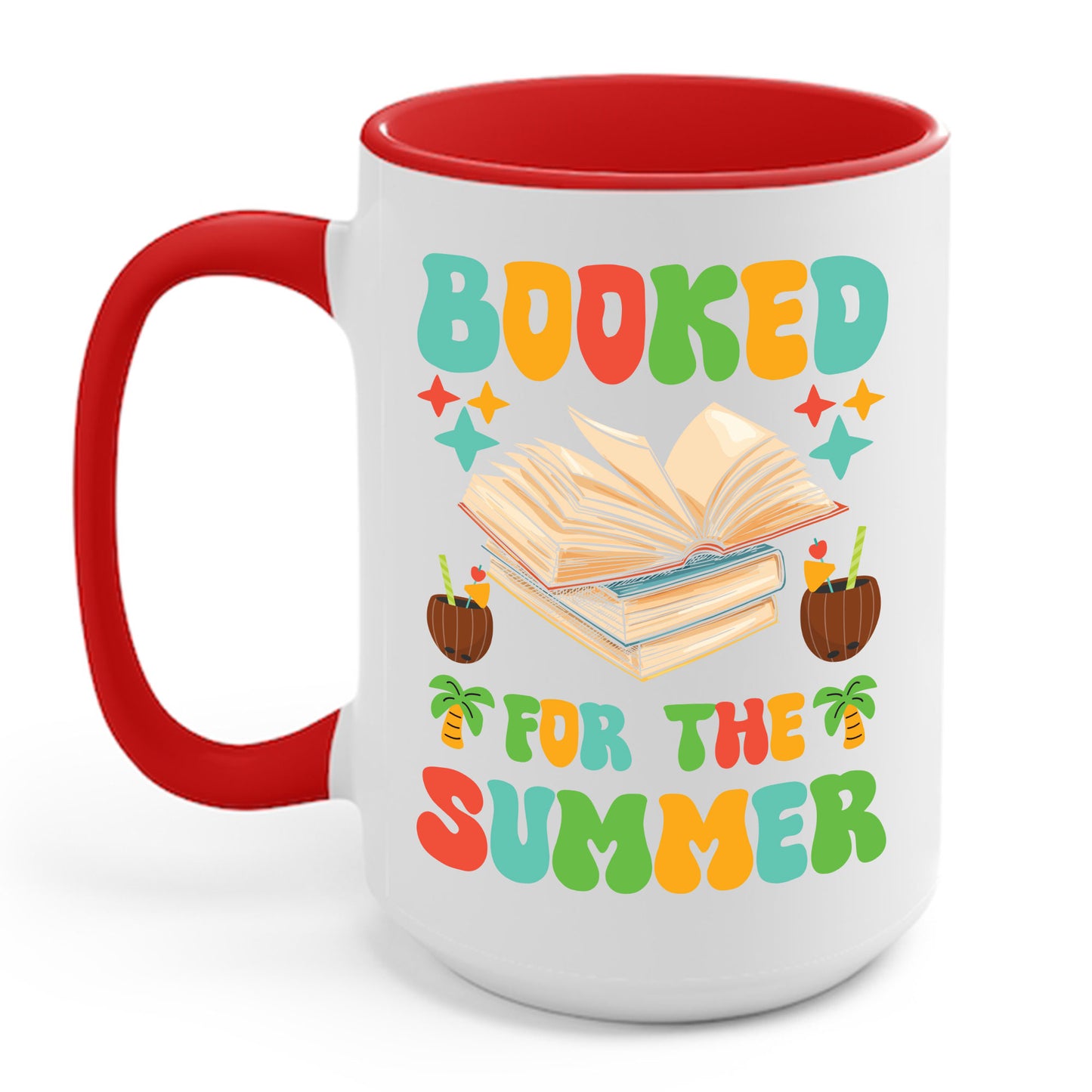 Funny Booked for the Summer Bookish Book Lover Coffee Mug For Men Women Kids