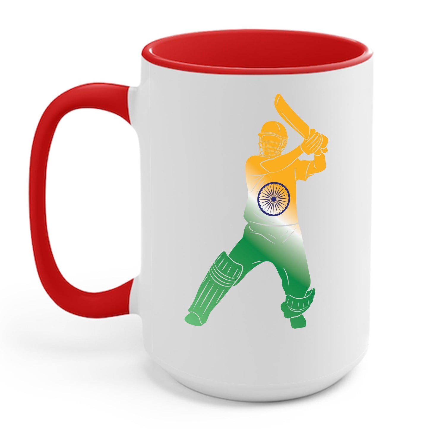 Indian Cricket Team Cricketer Fan Batsmen Flag Of India Coffee Mug Gift For Men Women