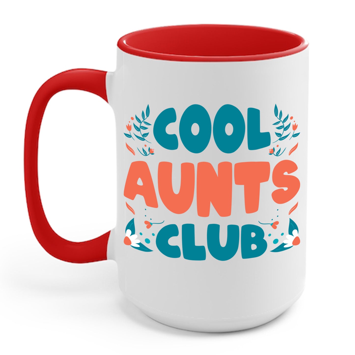 Cool Aunts Club Groovy Retro Smile Aunt Auntie Funny Mother's Day Coffee Mug