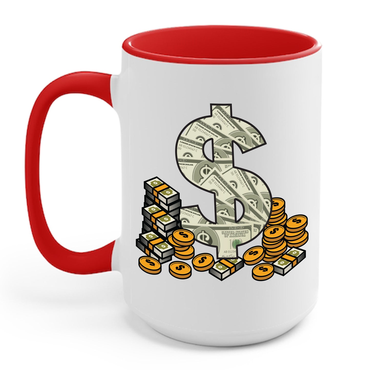 Cool As Dollar Bill Dollar Sign $$ Gift Coffee Mug For Men Women