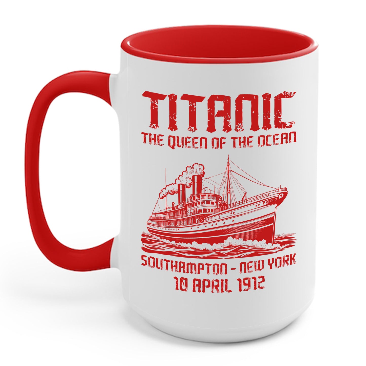 Vintage RMS Titanic 1912 Distressed Sea Sailing Ship Ocean Coffee Mug For Men Women