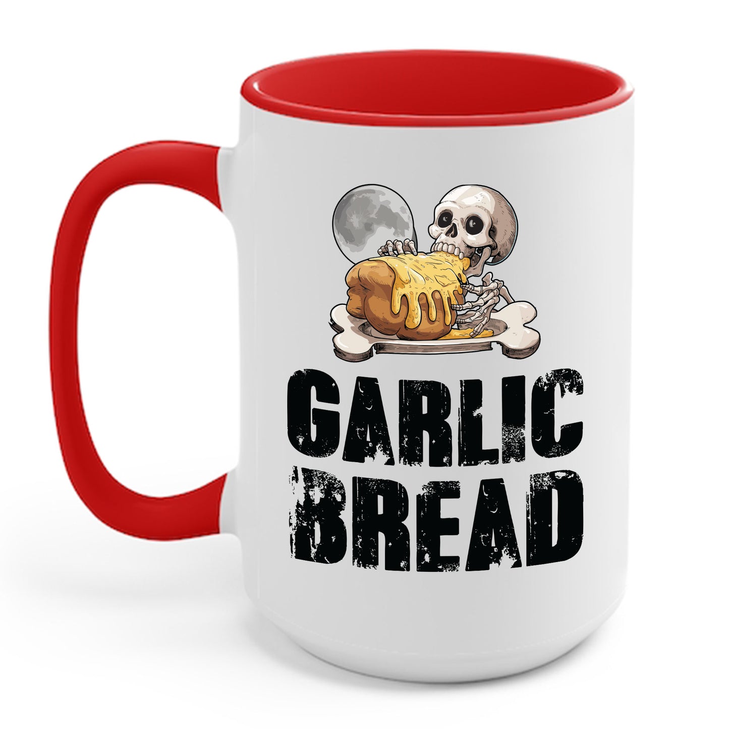 Garlic Bread Skeleton Funny Tees Foodie Food Lovers Coffee Mug For Men Women