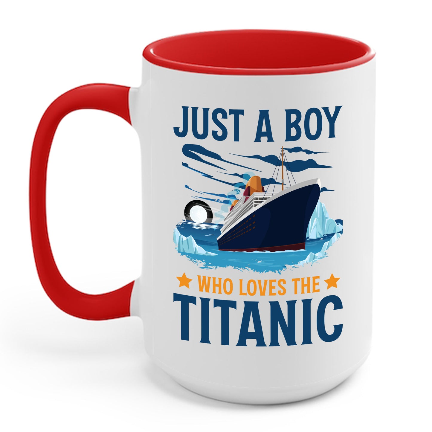 Just A Boy Who Just Loves The Rms Titanic Cruise Ship Coffee Mug For Men Women