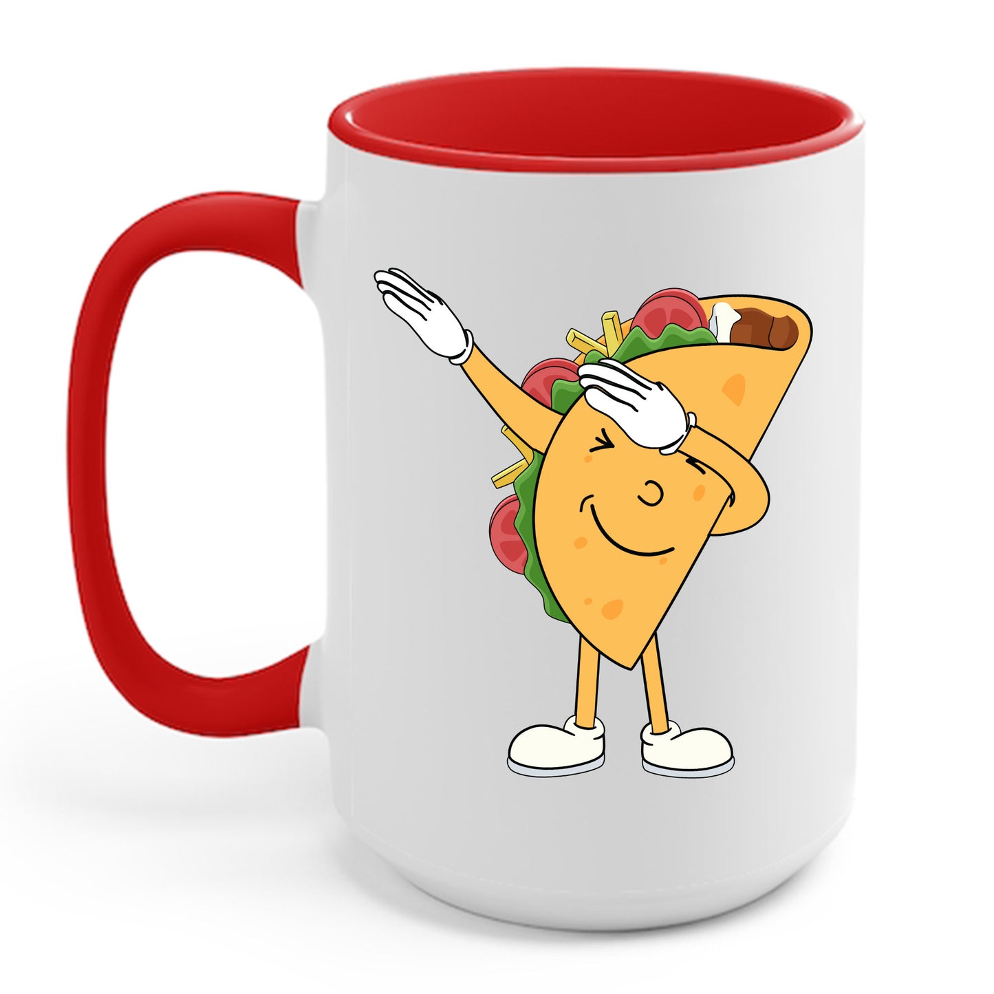 Funny Dabbing Taco Cinco de Mayo Boys Men Mexican Food Dab Coffee Mug Funny