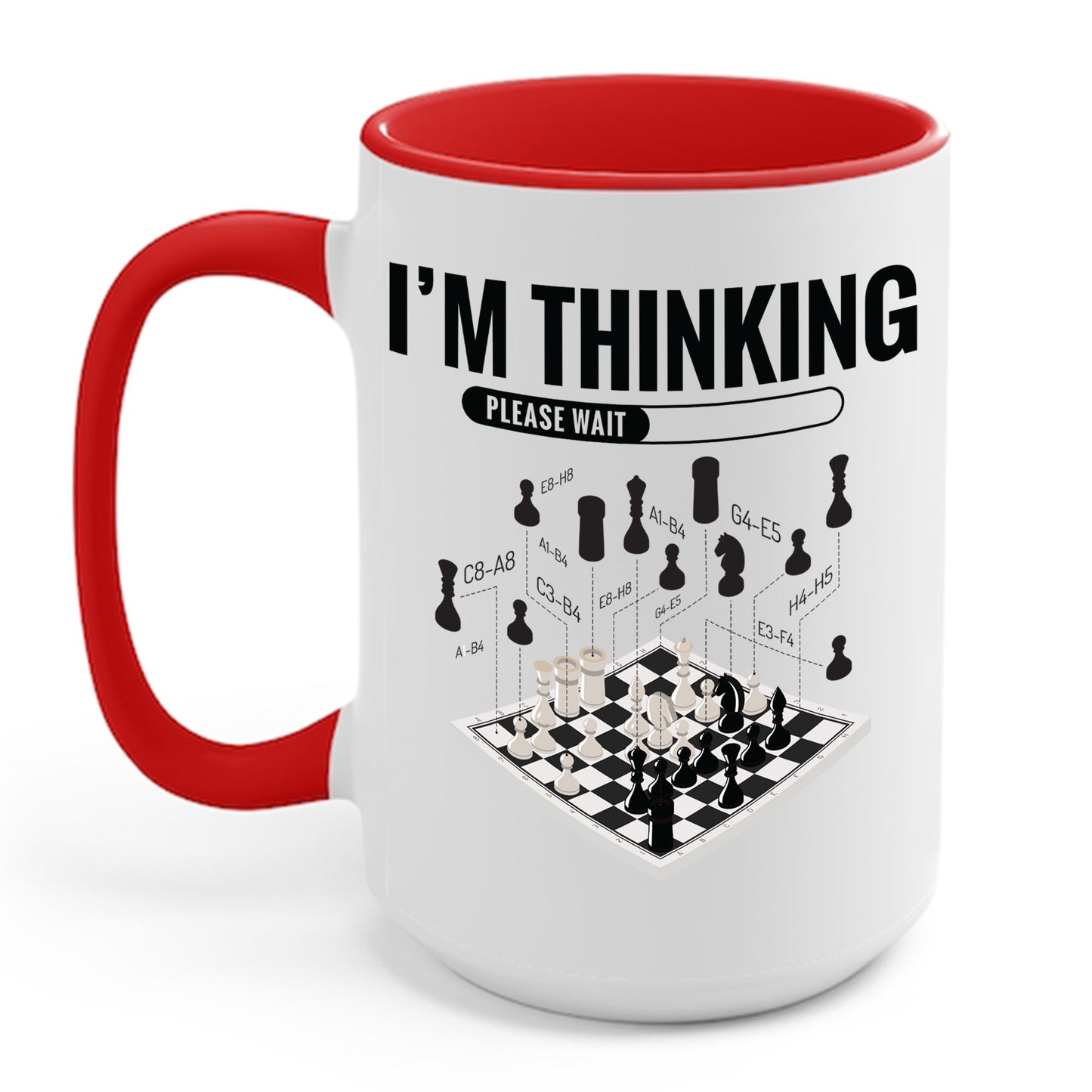 I'm Thinking Chess Funny Chess Player Playing Coffee Mug For Men Women