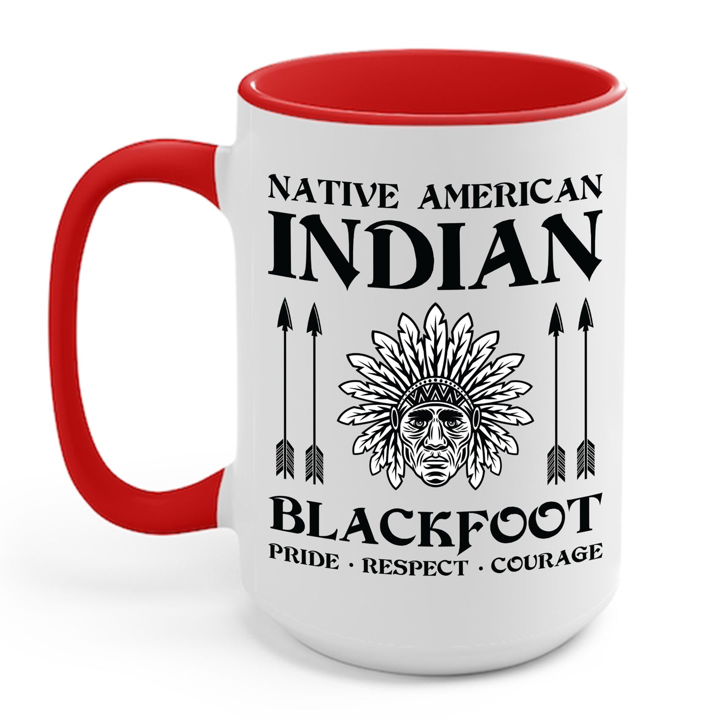 Blackfoot Native American Indian Pride Respect Courage Indigenous Tribe Coffee Mug For Men Women