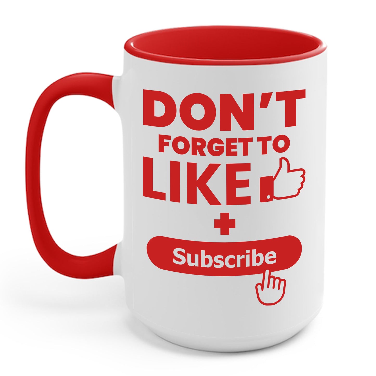 Social Media Influencer Like and Subscribe Coffee Mug For Men Women YouTuber