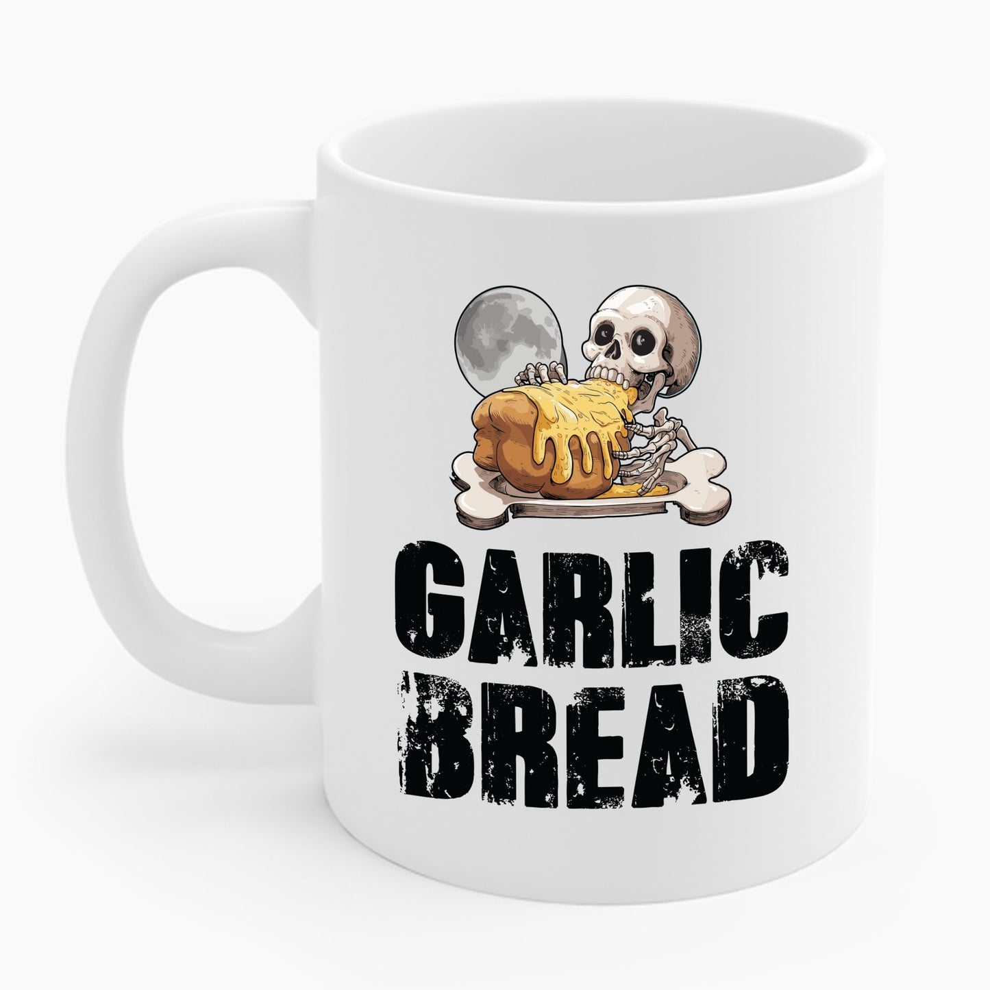 Garlic Bread Skeleton Funny Tees Foodie Food Lovers Coffee Mug For Men Women