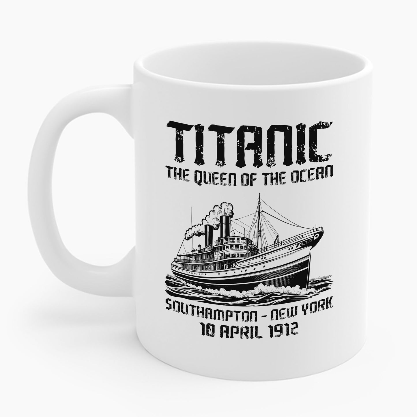 Vintage RMS Titanic 1912 Distressed Sea Sailing Ship Ocean Coffee Mug For Men Women