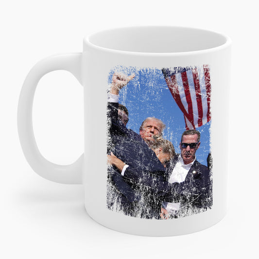 Donald Trump Fight Fist 2024 Election 45 47 Coffee Mug For Men Women