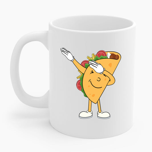 Funny Dabbing Taco Cinco de Mayo Boys Men Mexican Food Dab Coffee Mug Funny