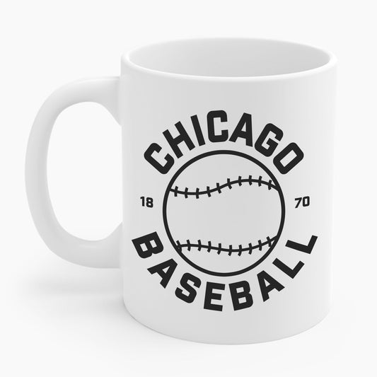 Chicago Baseball Gameday Fan Gear Sports Baseballer Coffee Mug For Men Women