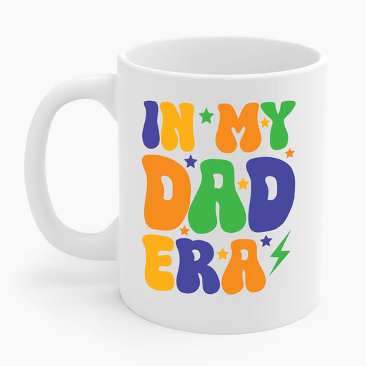 Funny Groovy In My Dad Era Funny Dad Father Daddy Era Coffee Mug For Men