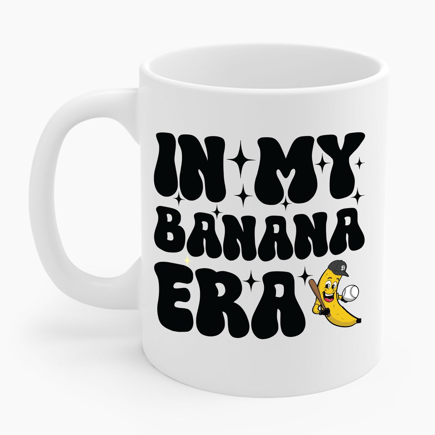 Funny In My Bananas Era Fruit Lover Baseball Player Coffee Mug For Men Women