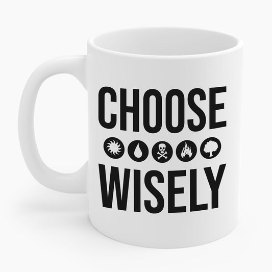 Choose Wisely Blue Red Green Sun Water Nature Tree Coffee Mug For Men Women