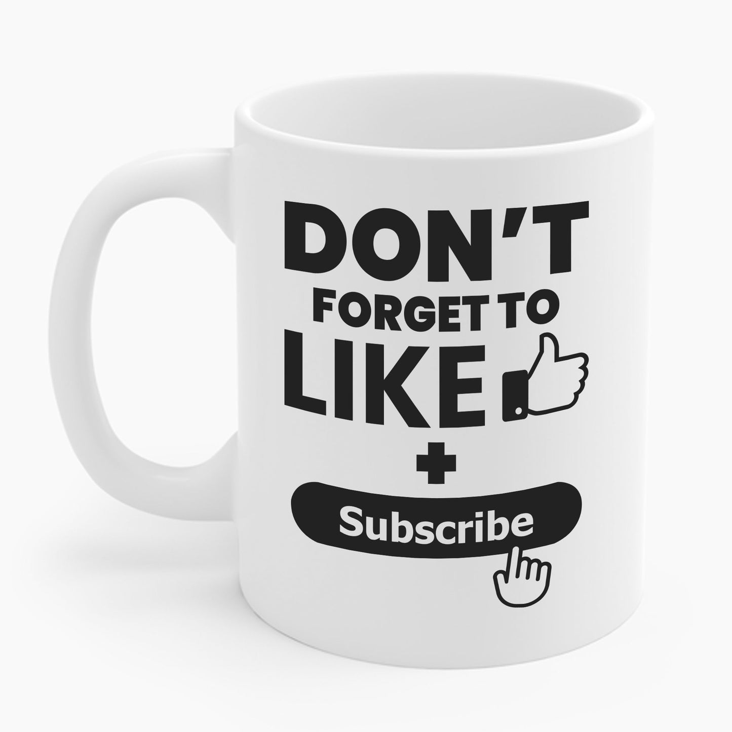 Social Media Influencer Like and Subscribe Coffee Mug For Men Women YouTuber