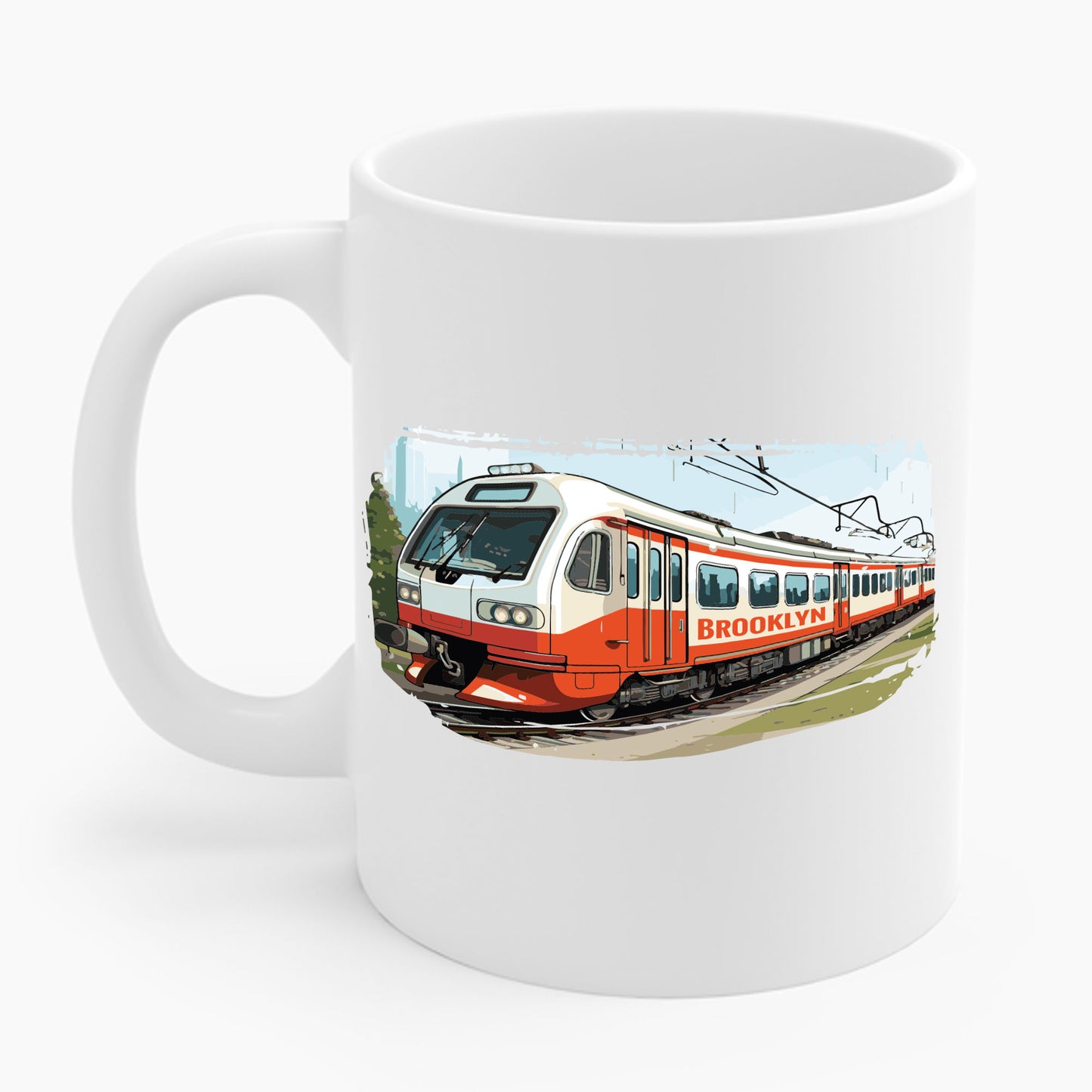 Brooklyn Subway Vintage Train New York City USA Coffee Mug For Men Women