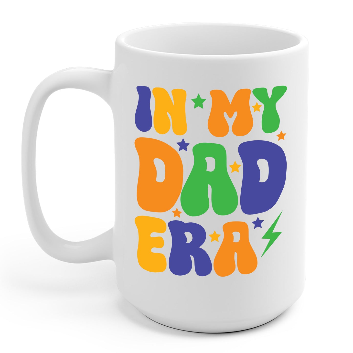 Funny Groovy In My Dad Era Funny Dad Father Daddy Era Coffee Mug For Men