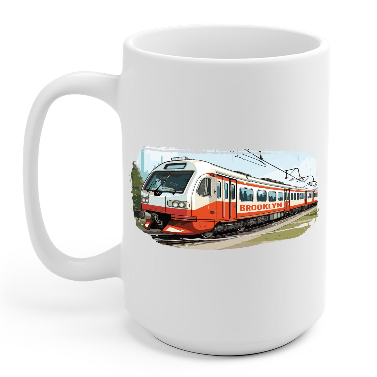 Brooklyn Subway Vintage Train New York City USA Coffee Mug For Men Women