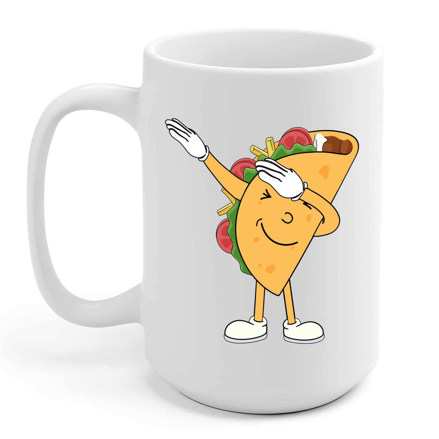 Funny Dabbing Taco Cinco de Mayo Boys Men Mexican Food Dab Coffee Mug Funny