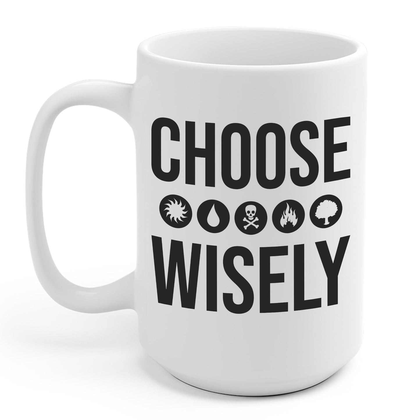 Choose Wisely Blue Red Green Sun Water Nature Tree Coffee Mug For Men Women